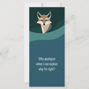 “Why apologise” Bookmark – J to G
