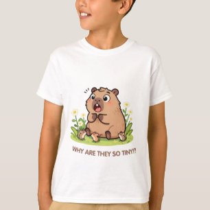 Why Are They So Tiny Capybara & Friends Kids Shirt