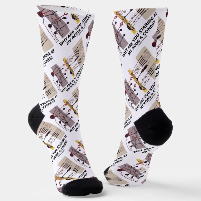 Why Are You Staring At My Rods & Cones? Socks (Angled)
