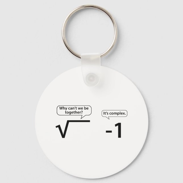 Why Can't We Be Together? It's Complex. Key Ring (Front)