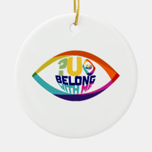 Why Can't You See You Belong With Me Ceramic Tree Decoration