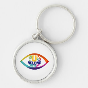 Why Can't You See You Belong With Me Key Ring