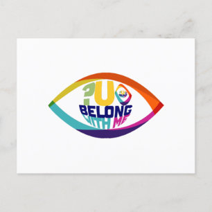 Why Can't You See You Belong With Me Postcard