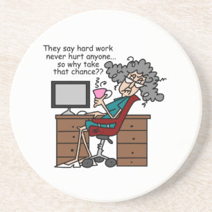 Why Chance Hard Work Humour Coaster