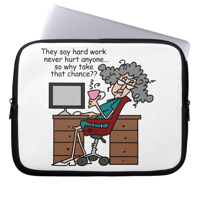 Why Chance Hard Work Humour Laptop Sleeve (Front)