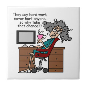 Why Chance Hard Work Humour Tile