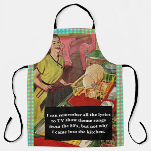 Why Did I Come Into The Kitchen Vintage Funny Apron