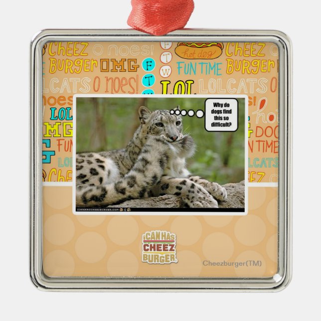 Why do dogs find this so difficult? metal tree decoration (Front)