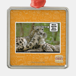 Why do dogs find this so difficult? metal tree decoration