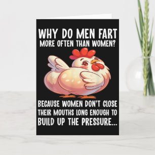 Why Do Men Fart More Often Than Women Because Wome Card