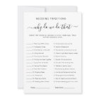 Why Do We Do That – Wedding Bridal Shower Game