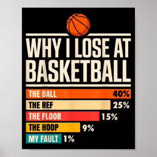 Why I Always Miss Funny Chart Basketball Hoop 