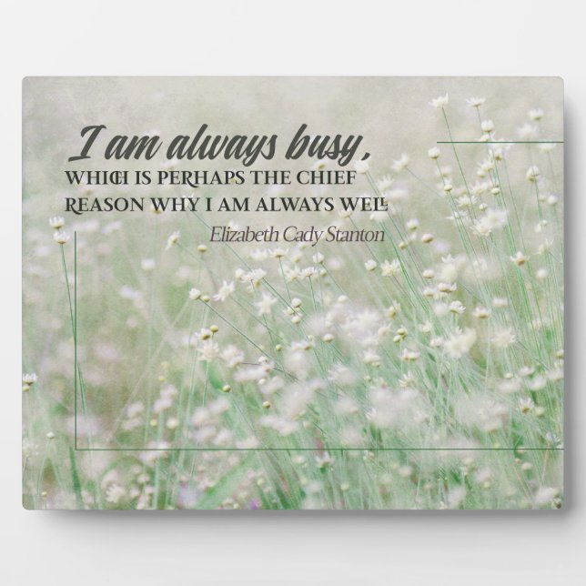 Why I Am Always Well Plaque (Front)