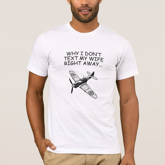 Why I don't Text, Pilot humour,Aviation,Funny Men' T-Shirt (Front)