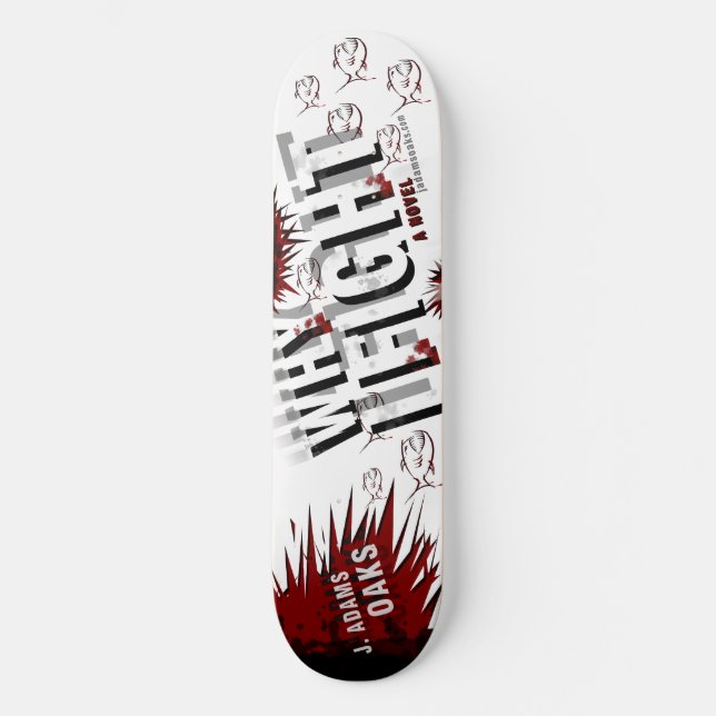 WHY I FIGHT Shreded Deck Skateboard (Front)