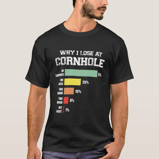 Why I Lose At Cornhole T-Shirt (Front)