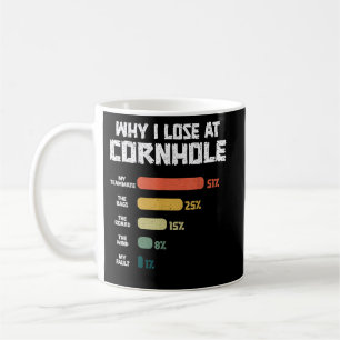 Why I Lose Cornhole Retro Toss Coffee Mug
