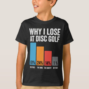 Why I Lose Funny Frisbee Memes Disc Golf T-Shirt