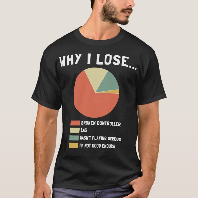 Why I lose Funny Video Gaming T-Shirt (Front)