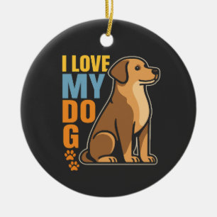 Why I Love My Dog � Heartwarming Design Celebrati Ceramic Tree Decoration