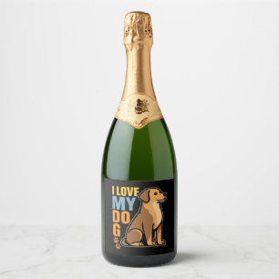 Why I Love My Dog � Heartwarming Design Celebrati Sparkling Wine Label