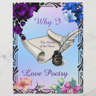 why I Love Poetry Writings Personalised Paper