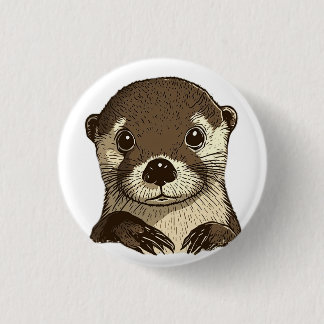 Why I otter  3 Cm Round Badge