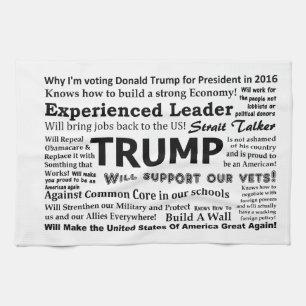 Why I'm voting for Donald Trump Tea Towel