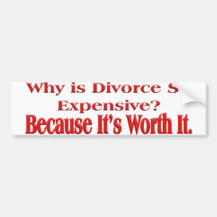Why is Divorce so Expensive Bumper Sticker