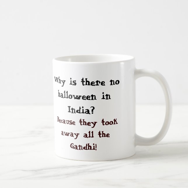 Why is there no halloween in India? Coffee Mug (Right)
