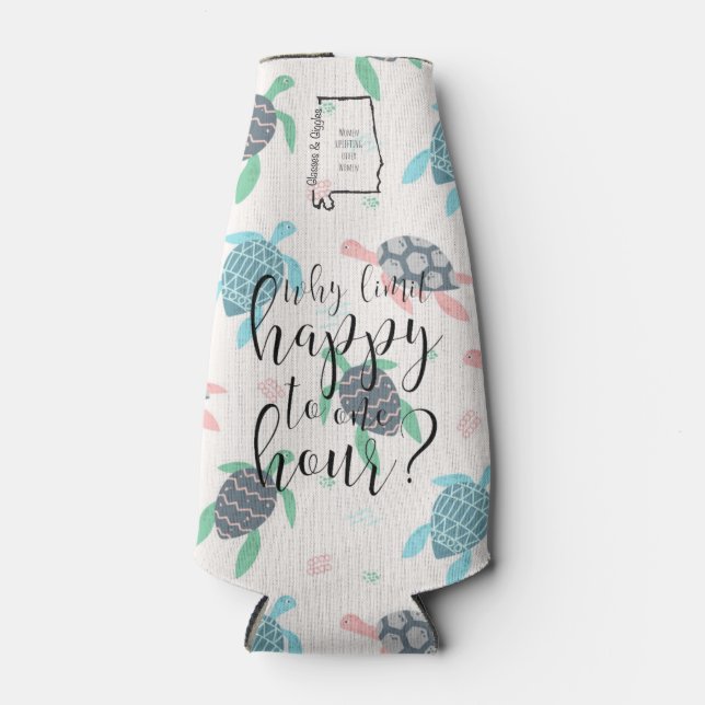 Why limit Happy Alabama Glasses and Giggles Cooler (Front)