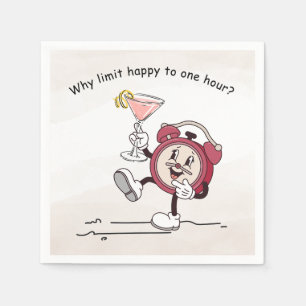 Why Limit Happy Hour Cocktail Napkin