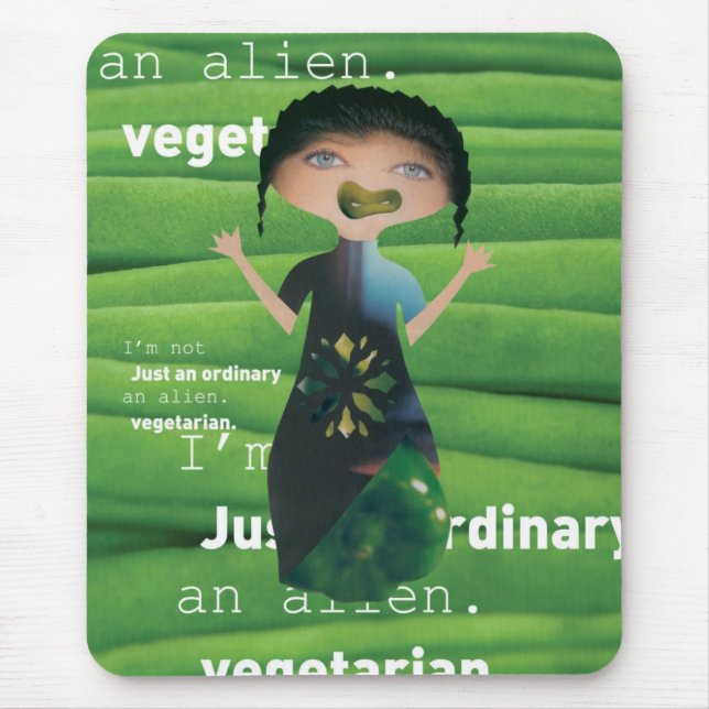 Why not vegetarian mouse mat (Front)