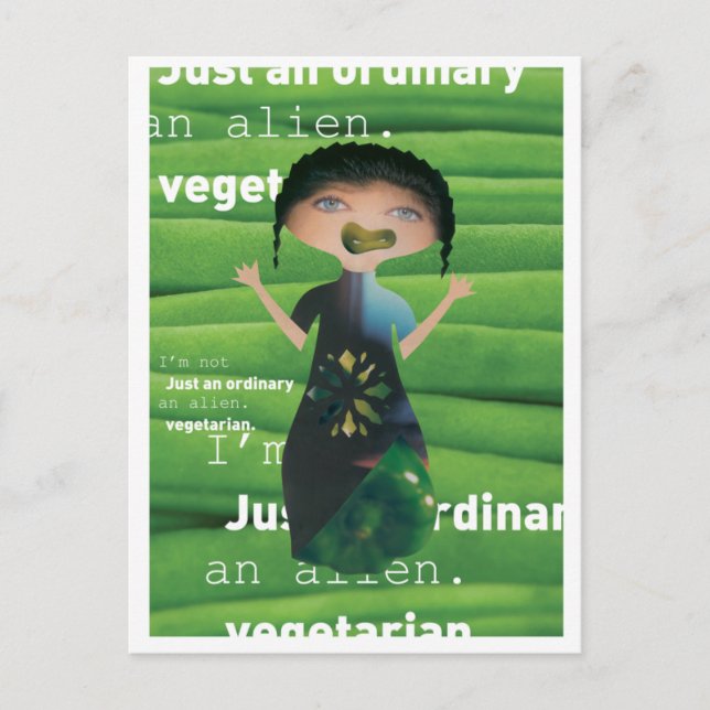 Why not vegetarian postcard (Front)