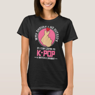 Why Should K Pop & Watch K Drama Bubble Tea T-Shirt