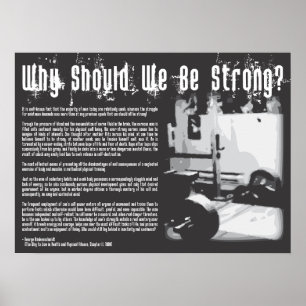 Why Should We Be Strong? (by George Hackenschmidt) Poster