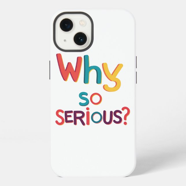 Why So Serious? iPhone Case (Back)