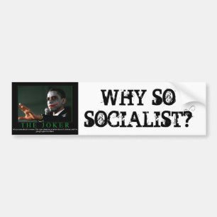 WHY SOSOCIALIST? BUMPER STICKER