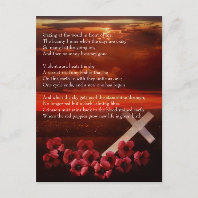 Why Sunsets Are Red Postcard (Front)