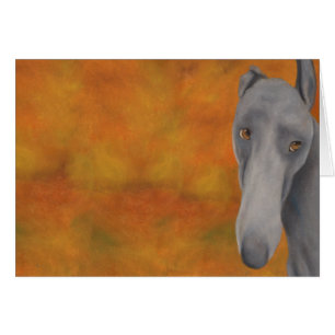Why the Long Face - Greyhound card
