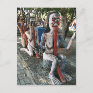 Why the looonnng TONGUE? ... 3 Thai Ghouls Postcard