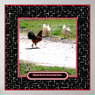 Why The Rooster Crossed the Road Poster