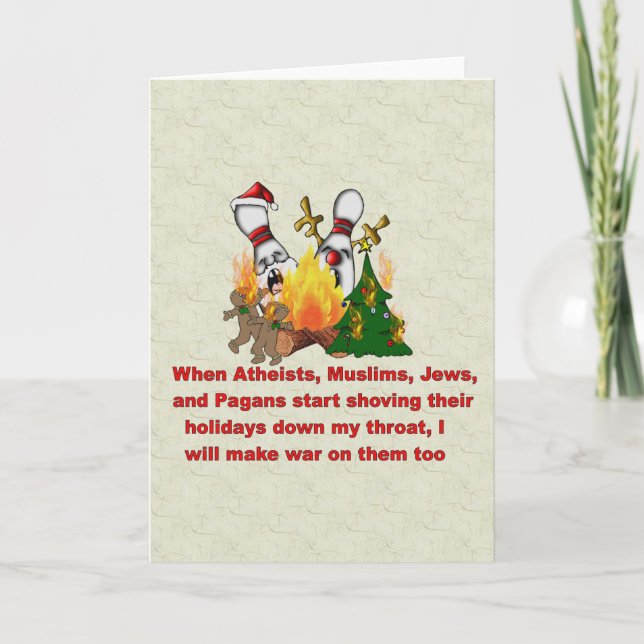 Why There's War On Christmas Holiday Card (Front)