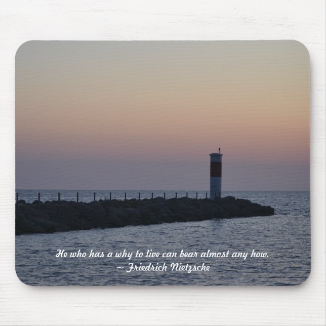 Why To Live Mouse Mat (Front)