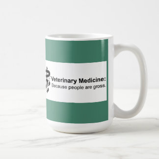 Why Veterinary Medicine? 15 oz. Green Striped Mug