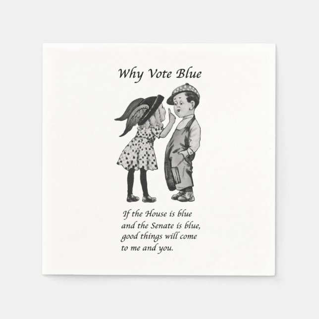 Why Vote Blue in 2024 Napkin (Front)