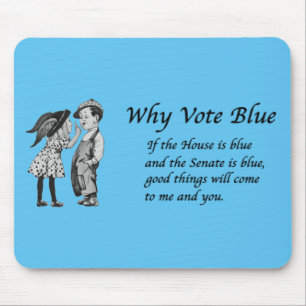 Why Vote Blue in 2026 Mouse Mat
