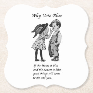 Why Vote Blue in 2026 Paper Coaster