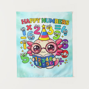 Why Was 6 Afraid of 7 Funny Math Design Tapestry