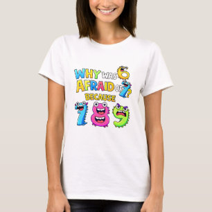 Why Was 6 Afraid of 7 Funny Math T Shirt